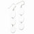 Sterling Silver Oval Circle Earrings