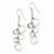 Sterling Silver Multi-Circle Drop Earrings