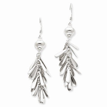 Sterling Silver Fancy Drop Earrings