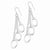 Sterling Silver Oval Dangle Earrings