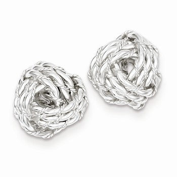 Sterling Silver Knot Post Earrings