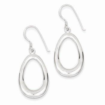 Sterling Silver Oval Earrings