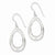 Sterling Silver Oval Earrings