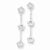 Sterling Silver Flowers Dangle Earrings