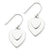 Sterling Silver Double Heart Dangle Earrings