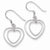 Sterling Silver Double Heart Dangle Earrings
