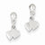 Sterling Silver Dangling Hearts Earrings