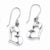 Sterling Silver Heart Dangle Earrings