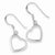 Sterling Silver Heart Dangle Earrings