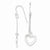 Sterling Silver Dangle Heart Earrings