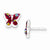 Sterling Silver Cut Out Heart Dangle Earrings