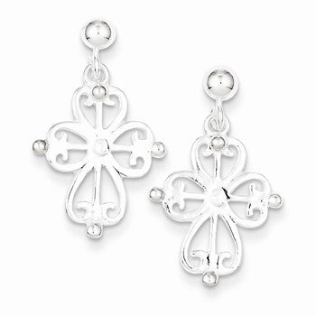Sterling Silver Cross Post Earrings