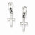 Sterling Silver Dangle Cross Earrings