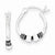 Sterling Silver Antique Fancy Hoop Earrings