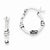 Sterling Silver Fancy Hoop Earrings
