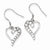 Sterling Silver CZ Journey Earrings