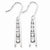 Sterling Silver CZ Journey Earrings