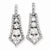 Sterling Silver CZ Journey Earrings