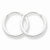 Sterling Silver 1.3mm Hoop Earrings