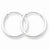 Sterling Silver 1.3mm Hoop Earrings
