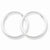 Sterling Silver 1.3mm Hoop Earrings