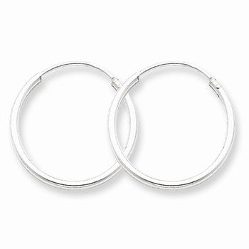 Sterling Silver 1.3mm Hoop Earrings
