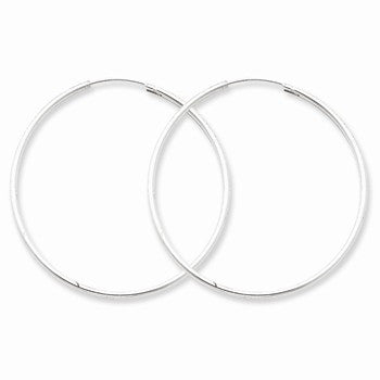 Sterling Silver 1.3mm Hoop Earrings