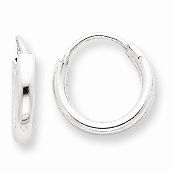 Sterling Silver 2mm Hoop Earrings