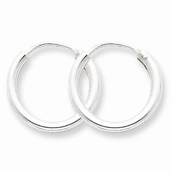 Sterling Silver 2mm Hoop Earrings