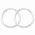 Sterling Silver 2mm Hoop Earrings