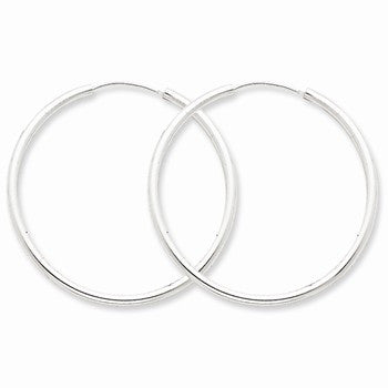 Sterling Silver 2mm Hoop Earrings