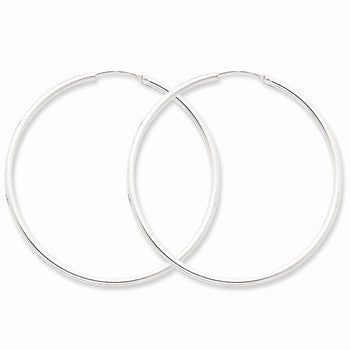 Sterling Silver 2mm Hoop Earrings