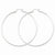 Sterling Silver Rhodium-plated 2mm Hoop Earrings