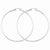 Sterling Silver Rhodium-plated 2mm Hoop Earrings