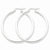 Sterling Silver Rhodium-plated 2.5mm Round Hoop Earrings