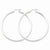 Sterling Silver Rhodium-plated 2.5mm Round Hoop Earrings