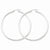 Sterling Silver Rhodium-plated 2.5mm Round Hoop Earrings