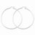 Sterling Silver Rhodium-plated 2.5mm Round Hoop Earrings