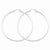 Sterling Silver Rhodium-plated 2.5mm Round Hoop Earrings