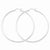 Sterling Silver Rhodium-plated 2.5mm Round Hoop Earrings