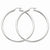 Sterling Silver Rhodium-plated 3mm Round Hoop Earrings