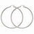 Sterling Silver Rhodium-plated 3mm Round Hoop Earrings