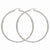 Sterling Silver Rhodium-plated 3mm Round Hoop Earrings