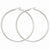 Sterling Silver Rhodium-plated 3mm Round Hoop Earrings