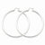 Sterling Silver Rhodium-plated 4mm Round Hoop Earrings
