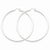 Sterling Silver Rhodium-plated 4mm Round Hoop Earrings