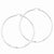 Sterling Silver Rhodium-plated Satin Finished Diamond-cut Twisted Hoop Earrings