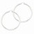 Sterling Silver Polished Satin Diamond-cut Hoop Earrings