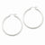 Sterling Silver Rhodium-plated 2.25mm Diamond-cut Hoop Earrings