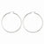 Sterling Silver Rhodium-plated 2.5mm Diamond-cut Hoop Earrings